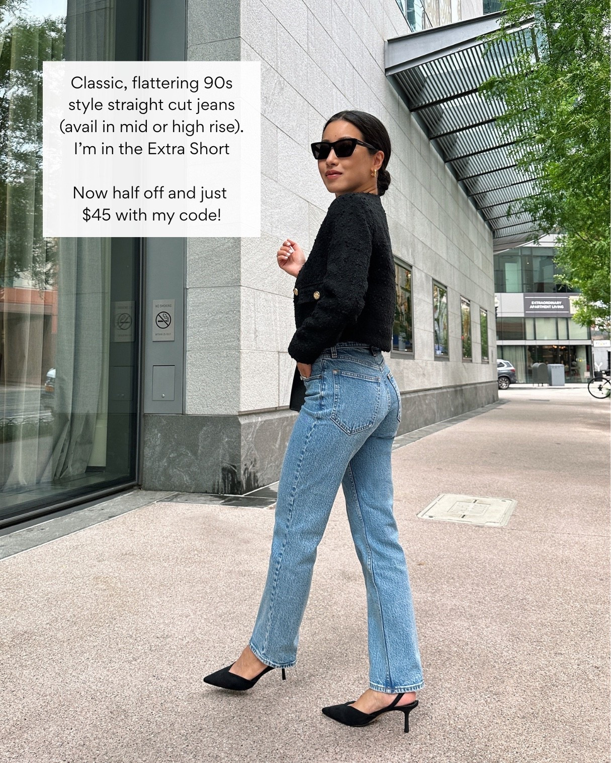 Use code AFJEAN for extra 15% off bringing these petite friendly jeans to $45 (select washes only) this weekend

• 90s mid rise straight jeans 24 Extra Short

Also linked the same jeans in high rise!


#LTKFindsUnder50 #LTKPetite