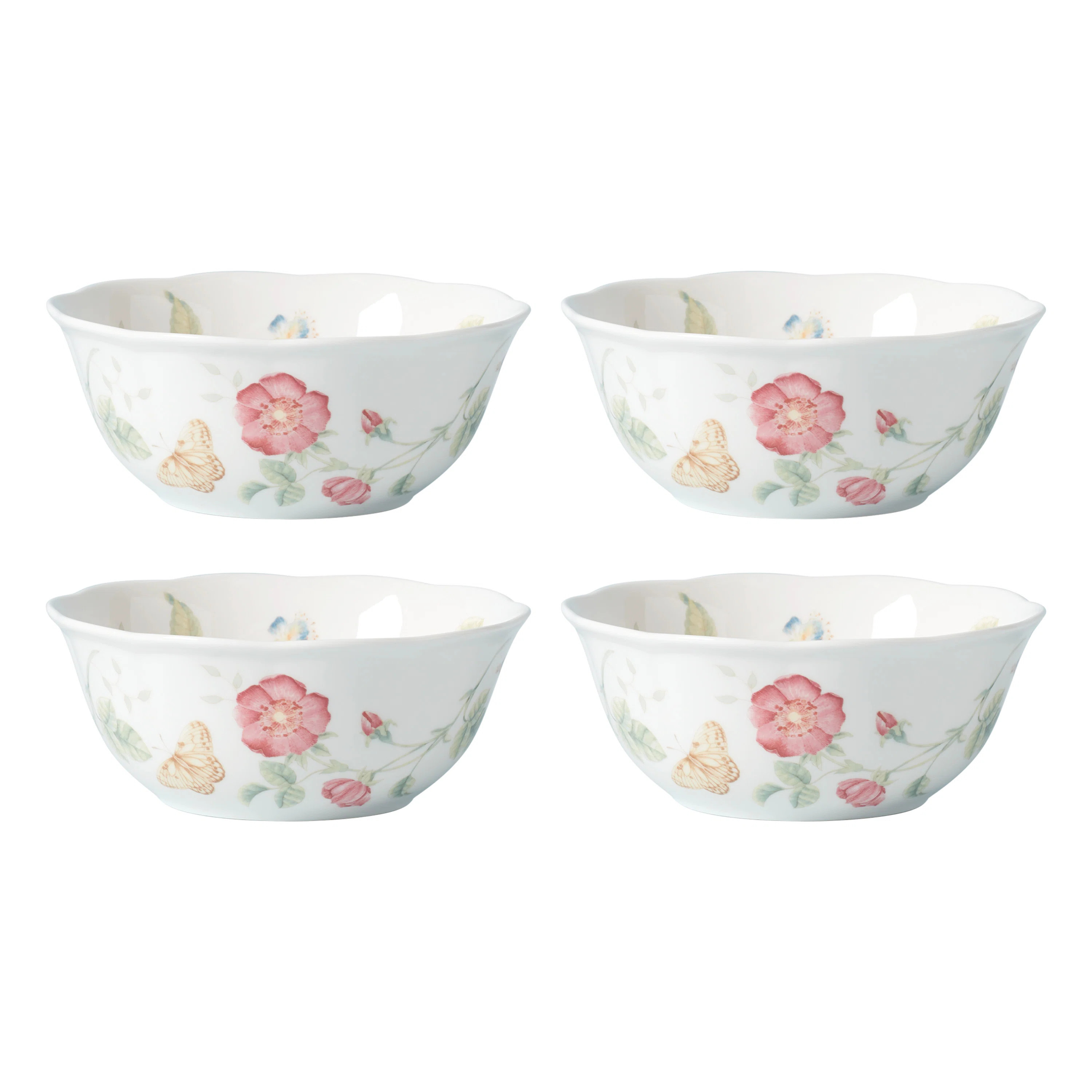 Lenox Butterfly Meadow 4-Piece Large All-Purpose Bowl Set "& Reviews" | Wayfair | Wayfair North America