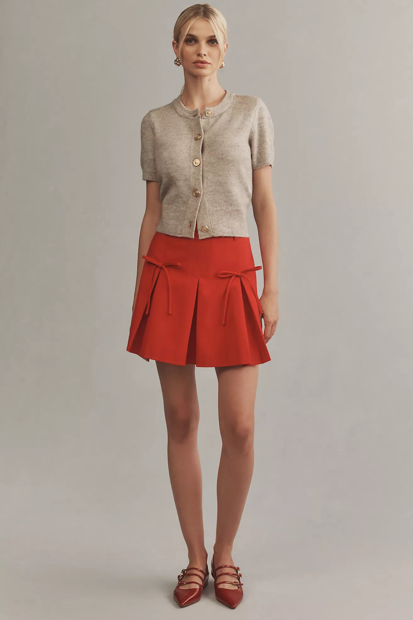 Find Me Now Mini Bow Skirt | Anthropologie (US)