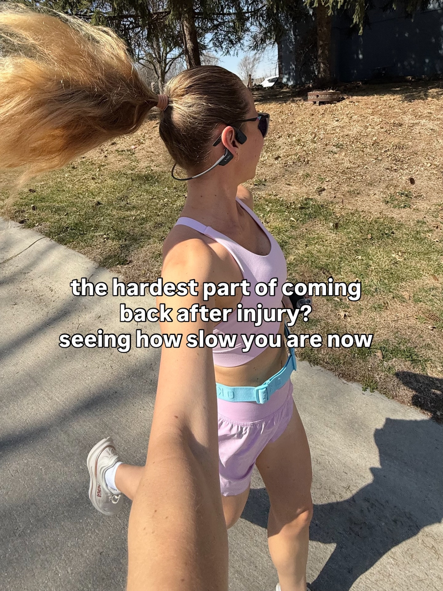 The hardest part of coming back after injury is not the running.

It’s the numbers.

It’s seeing 10–11 min pace on your watch
when you’re used to seeing 8s and 9s.

It’s doing walk-run intervals
when you know what your body used to handle.

It’s trying not to compare this version of you
to the version that felt stronger, faster, more fit.

And honestly, that part is messing with me way more than the actual training.

But I also know this:
if I want to be ready for the new season, I cannot train based on ego.

So right now I’m following a back-after-injury plan, keeping easy runs actually easy, staying in Zone 2, adding strength training, and trying to rebuild the right way.

Not the fast way.
The smart way.

Because I don’t want another quick comeback.
I want a real one.

#runningafterinjury #injurycomeback #returntorunning #zone2running #womenwhorun