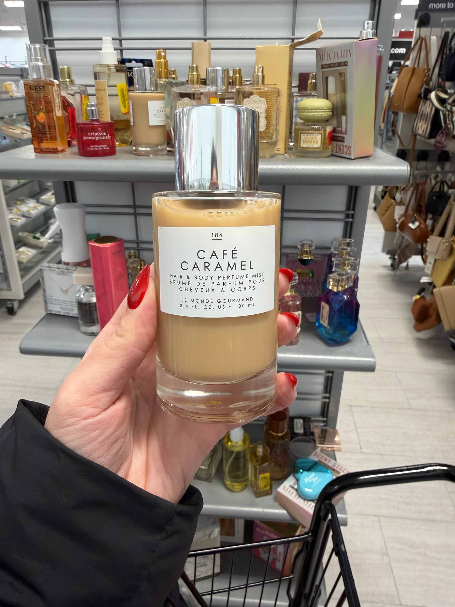 Found such a good viral find at TJ Maxx! I finally tracked down the Le Monde Gourmand Cafe Caramel hair and body mist. If you want to smell like a cozy vanilla latte with a hint of caramel, this is the one. It is such a good designer dupe for a fraction of the price and perfect for layering your scents this spring. These go so fast every time they restock, so if you see it, grab it!

date night outfits, accolade crew neck pullover, satin effect wrap blouse, super bowl hosting, dark wash denim, brooch, lace trim, chocolate brown outfit, romantic knits, valentines day outfit women, analog hobbies, TJ Maxx finds, TJ Maxx beauty, viral perfume, Le Monde Gourmand, Cafe Caramel, hair and body mist, gourmand scents, vanilla girl aesthetic, coffee scent, beauty haul, affordable luxury, spring scents, shop with me, LTKbeauty, perfume dupes 

 #LTKValentine #LTKselfcare #LTKBeauty