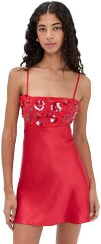 Bailey Rose Women's Red Embellished Mini Dress | Amazon (US)
