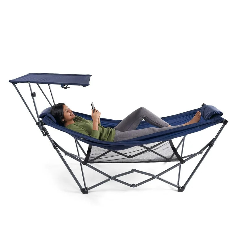 Ozark Trail 2-Person Hammock with Canopy, Blue | Walmart (US)