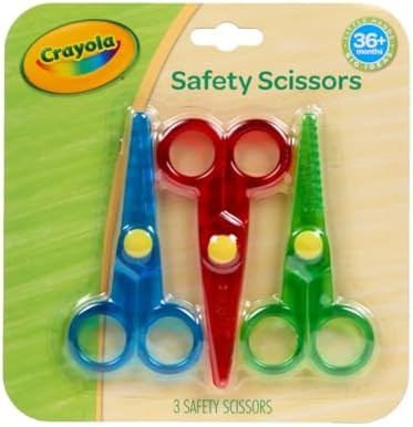 Crayola Toddler Safety Scissors (3pk), Blunt Tip Training Scissors for Preschool Learning Activit... | Amazon (US)