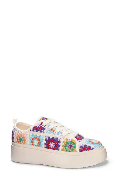 Dirty Laundry Rambling Crochet Platform Sneaker in Pink Multi at Nordstrom, Size 5 | Nordstrom