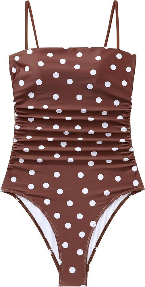 SUUKSESS Women Sexy One Piece Swimsuit Tummy Control Square Neck Bathing Suit | Amazon (US)