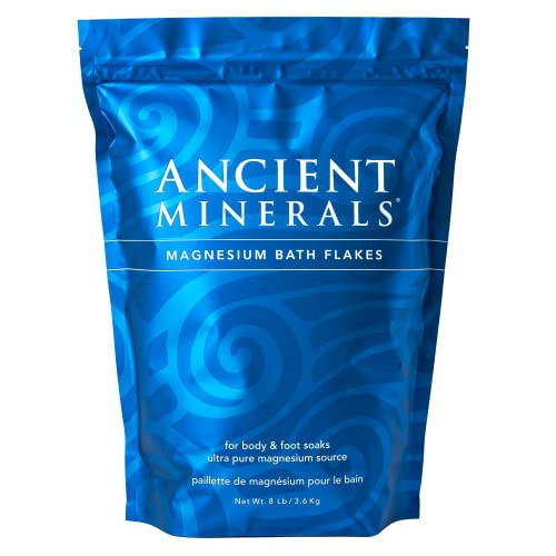 Ancient Minerals Magnesium Bath Flakes - Bathing Alternative to Epsom Salt - Soak in Natural Salts - High-Absorption Efficiency for Relaxation, Wellness & Muscle Relief - 8 lbs | Amazon (US)