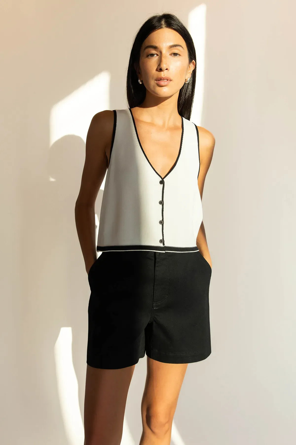 BUTTON FRONT TANK | OAK + FORT