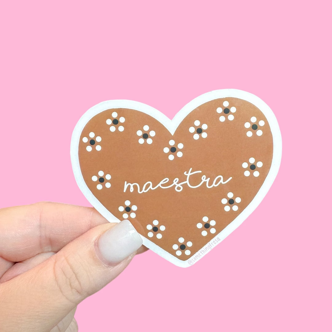 Maestra Sticker Cazuela De Barro Sticker Teacher Sticker Mexican Pottery Inspired Sticker - Etsy | Etsy (US)