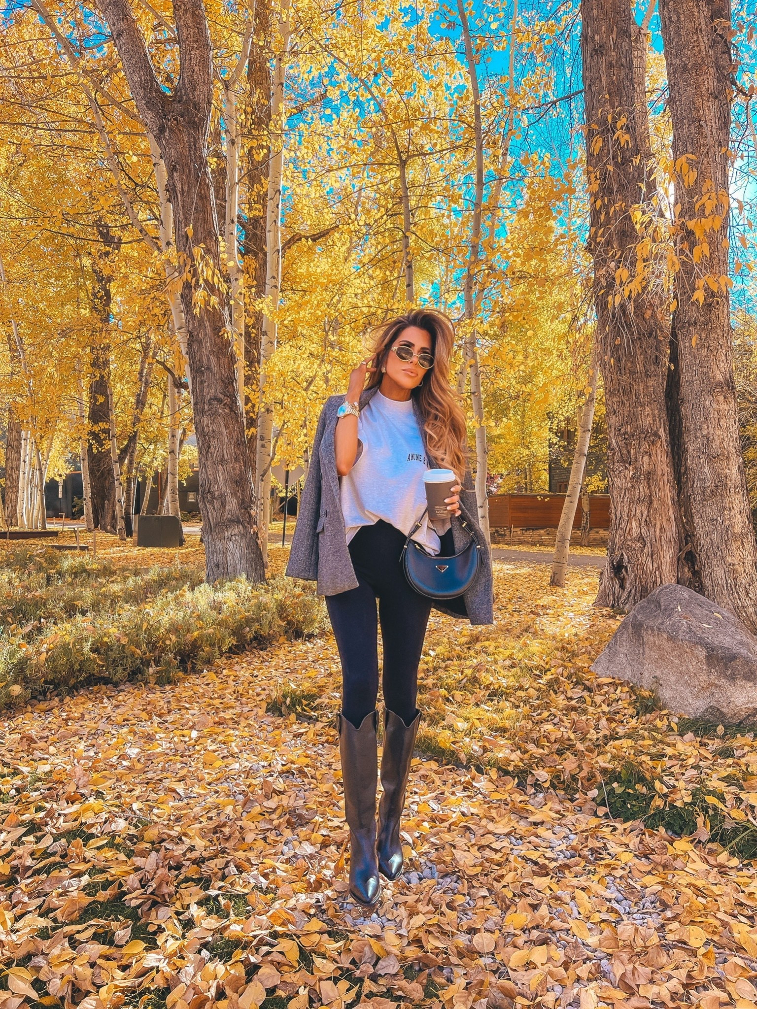 XS in anine Bing top
Small in jacket 
Small in leggings 
Boots are TTS 

See more on my Instagram feed, stories, & Aspen 23 highlight tab!🍂🫶🏼

Fall shoes, boots, fall outfits, Fall fashion, fall inspo, Aspen fashion, blazer outfit, best leggings, black leggings, flattering leggings, Anine Bing, tall boots, black boots, blazer, commando leggings, Emily Ann Gemma, Prada handbag, fall boots, casual fall outfit idea, gold Celine sunglasses, tweed blazer

#LTKdayinmylife #LTKmomlife #LTKTravel