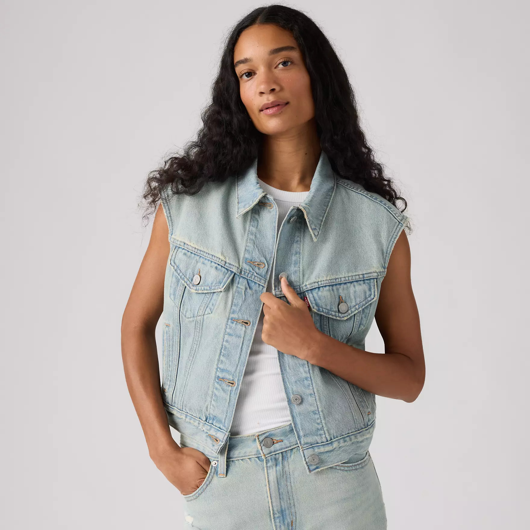 Shrunken '90s Trucker Vest | Levi's US