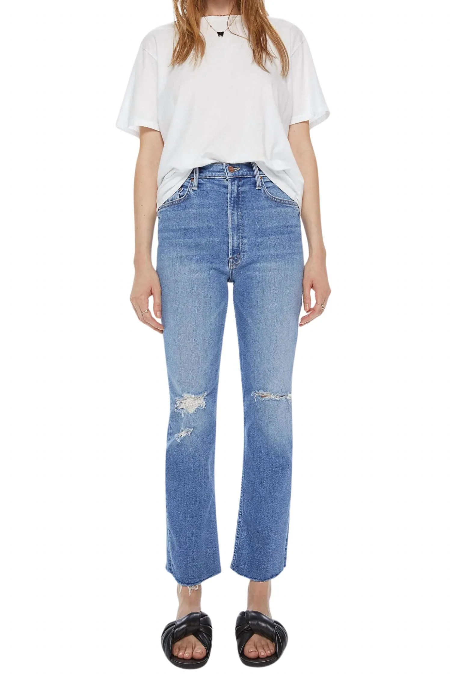 High Waist Rider Ankle Fray In Party Like A Pirate | Shop Simon