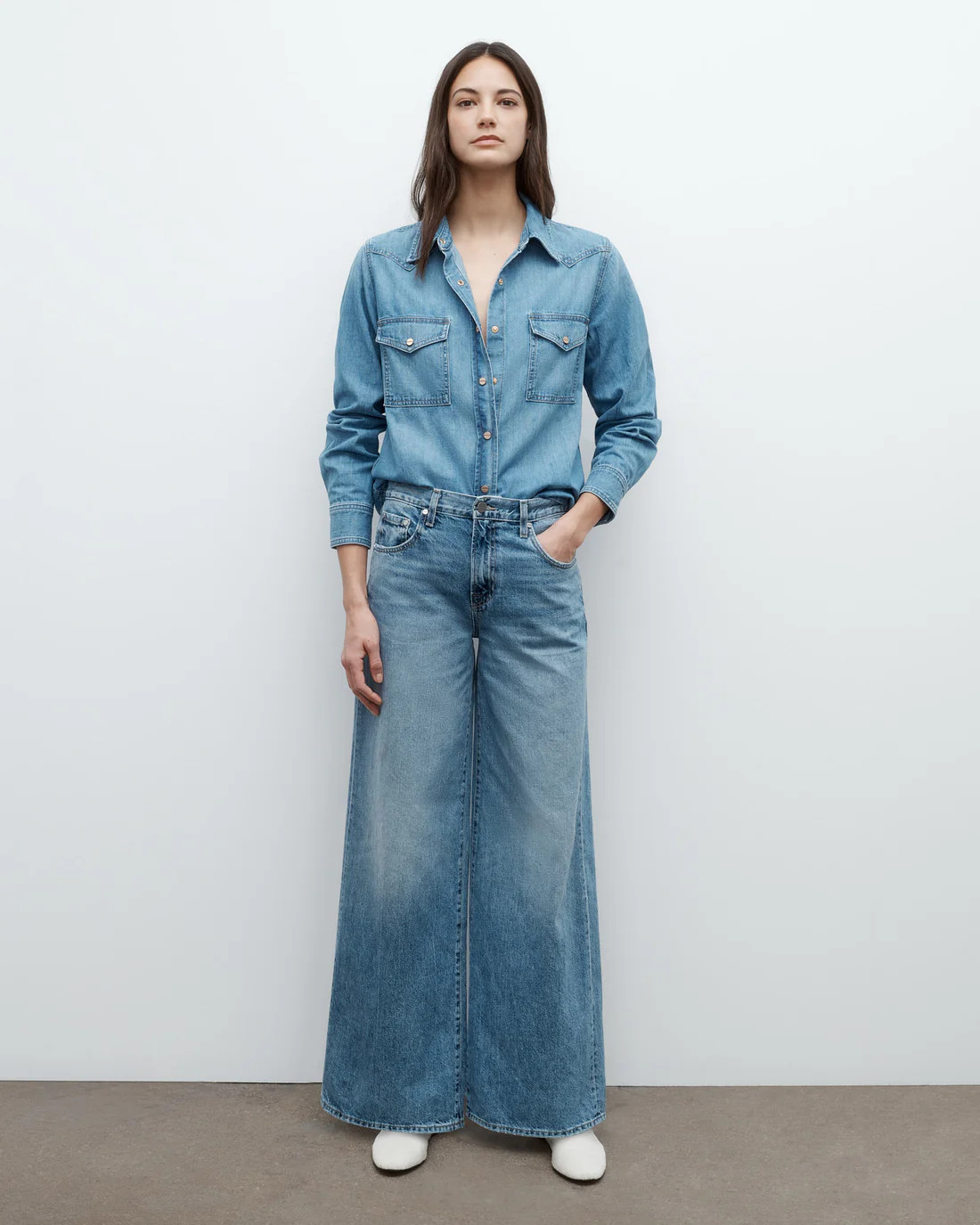 Tiny Dancer Jean in Vintage Wash Denim | TWP
