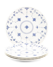 4pk Fine Printed Dinner Plates | Marshalls