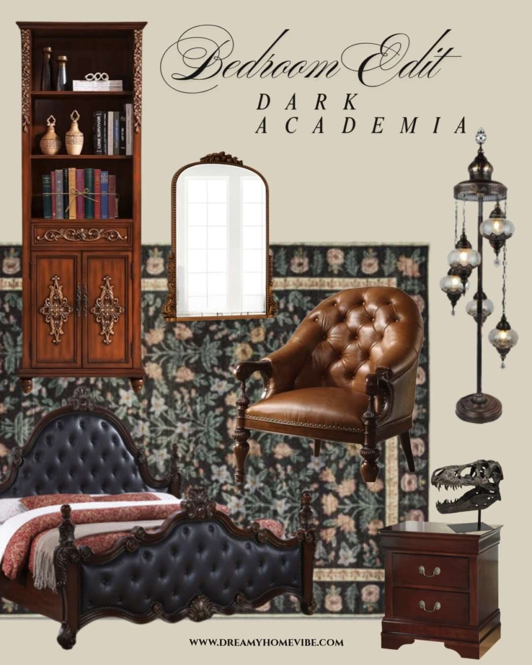 If your bedroom could whisper secrets and poetry... this is what it would look like. 🕯️
Layered textures, deep tones, and timeless pieces — a full Dark Academia room edit brought to life. 

 #LTKHome