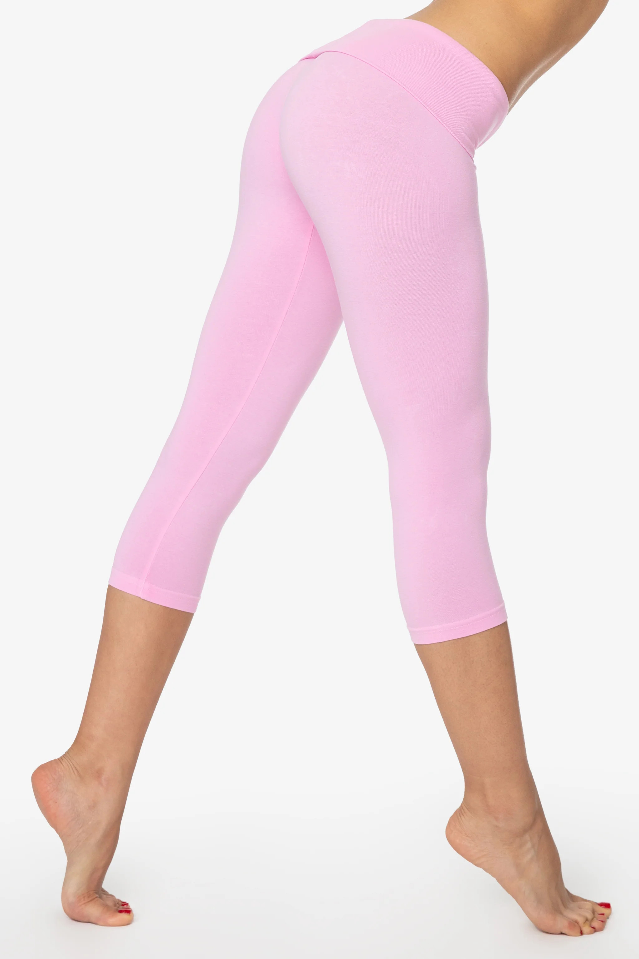 8346GD - Garment Dye Cotton Spandex Cropped Yoga Legging | Los Angeles Apparel