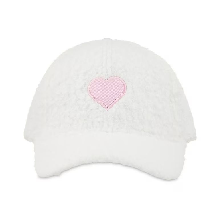 Valentine's Day Unisex Faux Sherpa Heart Hat, White, by Way To Celebrate - Walmart.com | Walmart (US)