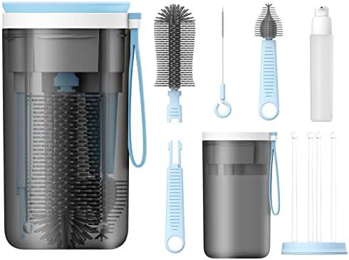 Augensterm Baby Bottle Brush Set with Silicone Bottle Cleaner Brush and Drying Rack for Travel an... | Amazon (US)