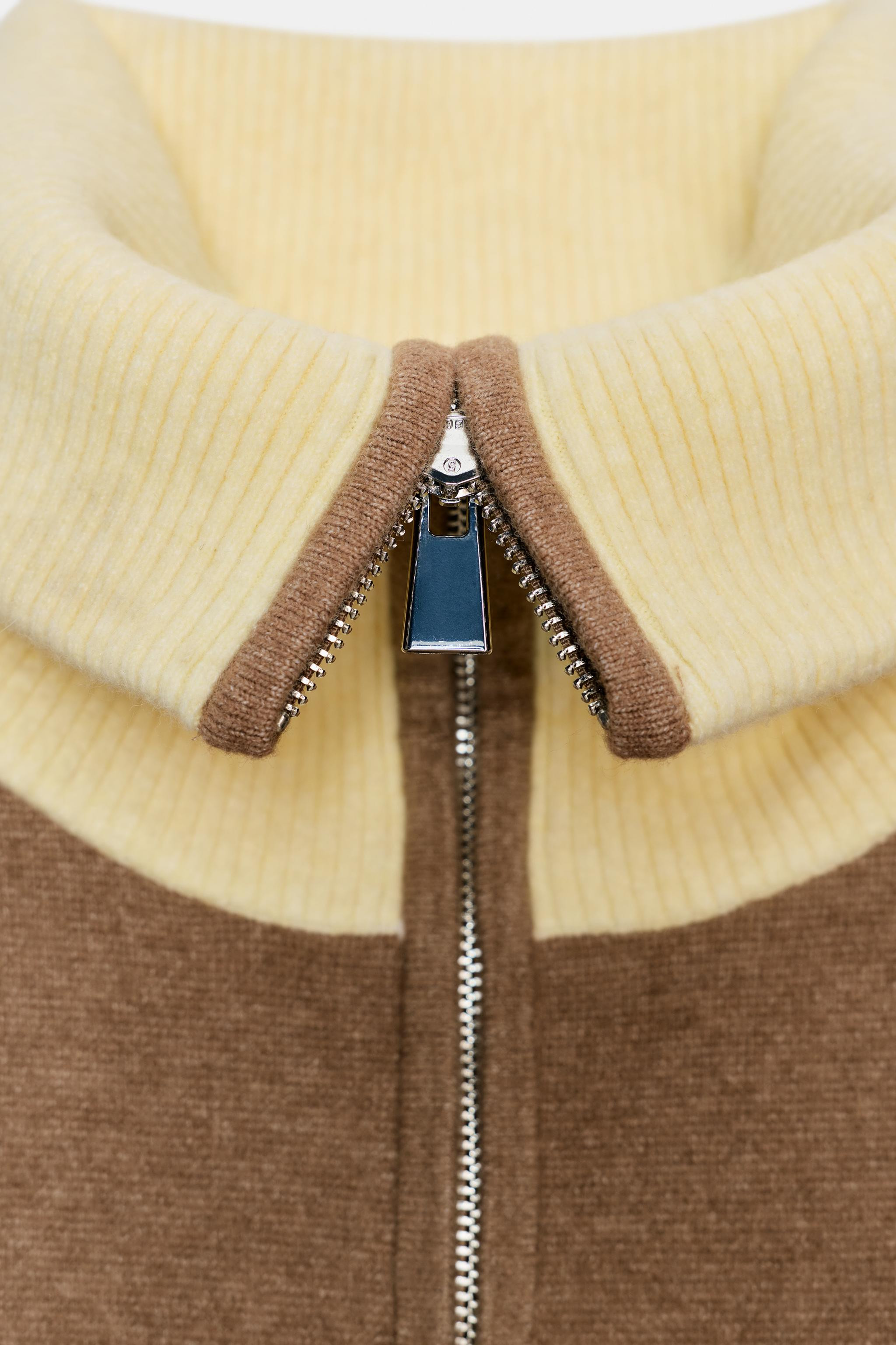 ZIP-UP KNIT CARDIGAN | Zara UK