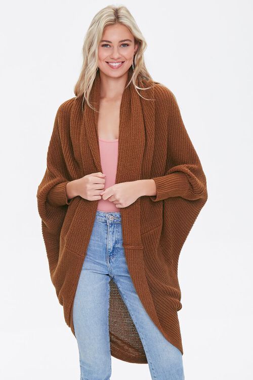 Ribbed Open-Front Cardigan | Forever 21 (US)