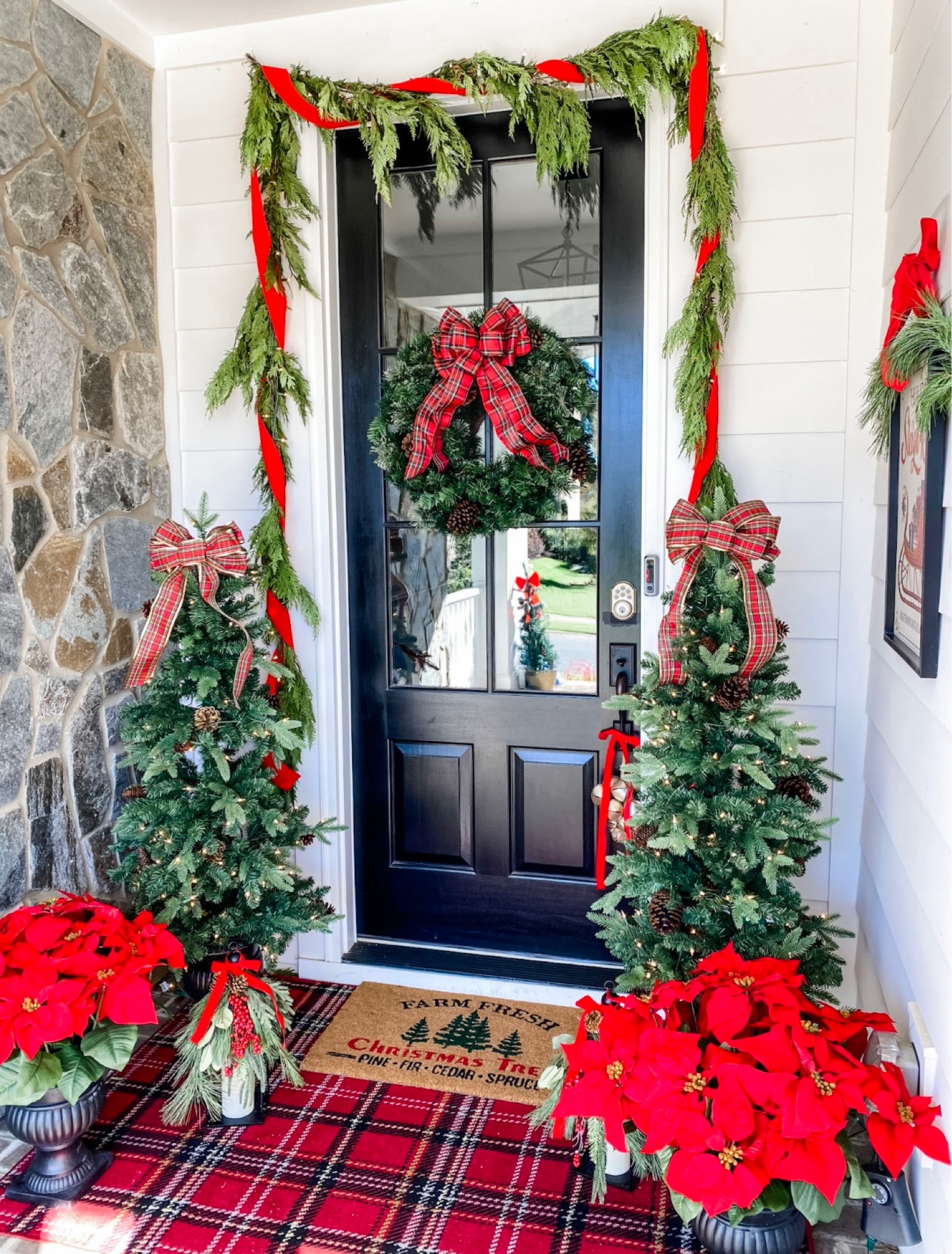 Plaid front porch rug on sale! Perfect for Christmas porch or deck - can be used inside too!

#LTKhome #LTKSeasonal #LTKHoliday