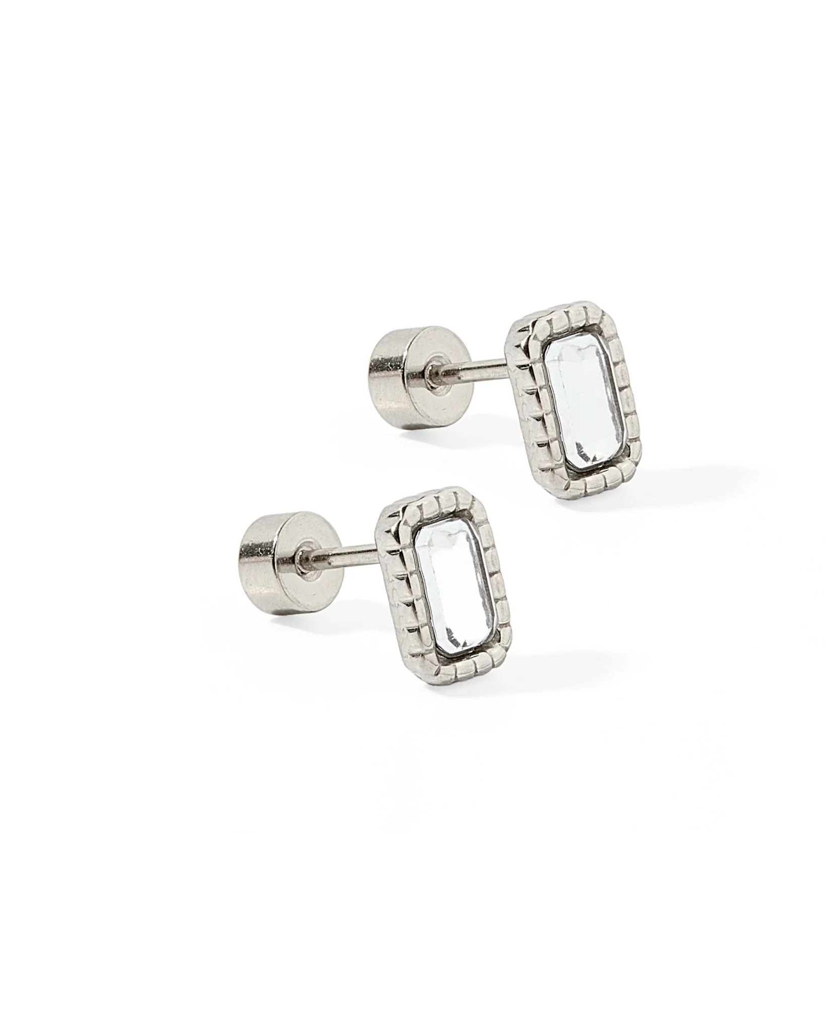 Screwback Stud Earrings - Madison Silver - Shop LINNY CO | LINNY CO LLC