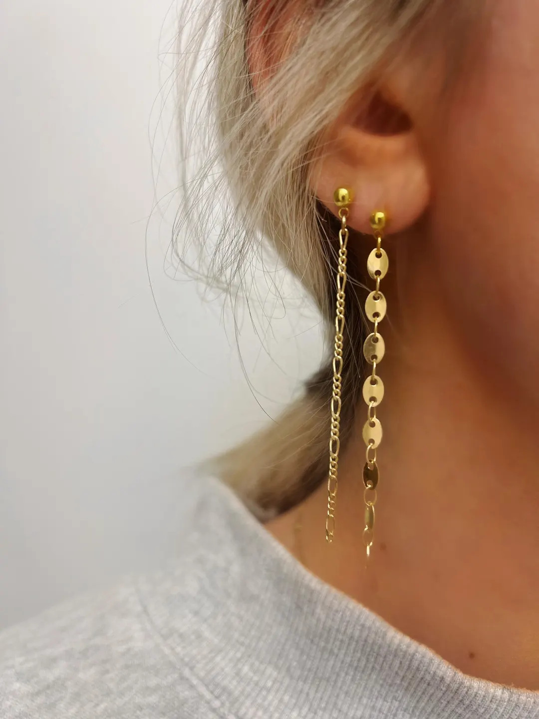Oval Link Duster Earrings - Etsy | Etsy (US)