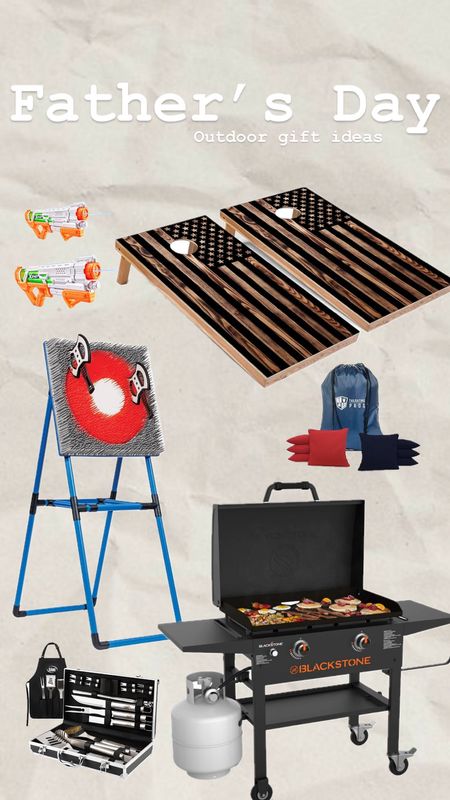 Outdoor Father’s Day gift guide black stone bbq for hole axe throwing water gun fun outdoor activity dad day

#LTKMens #LTKFamily #LTKGiftGuide