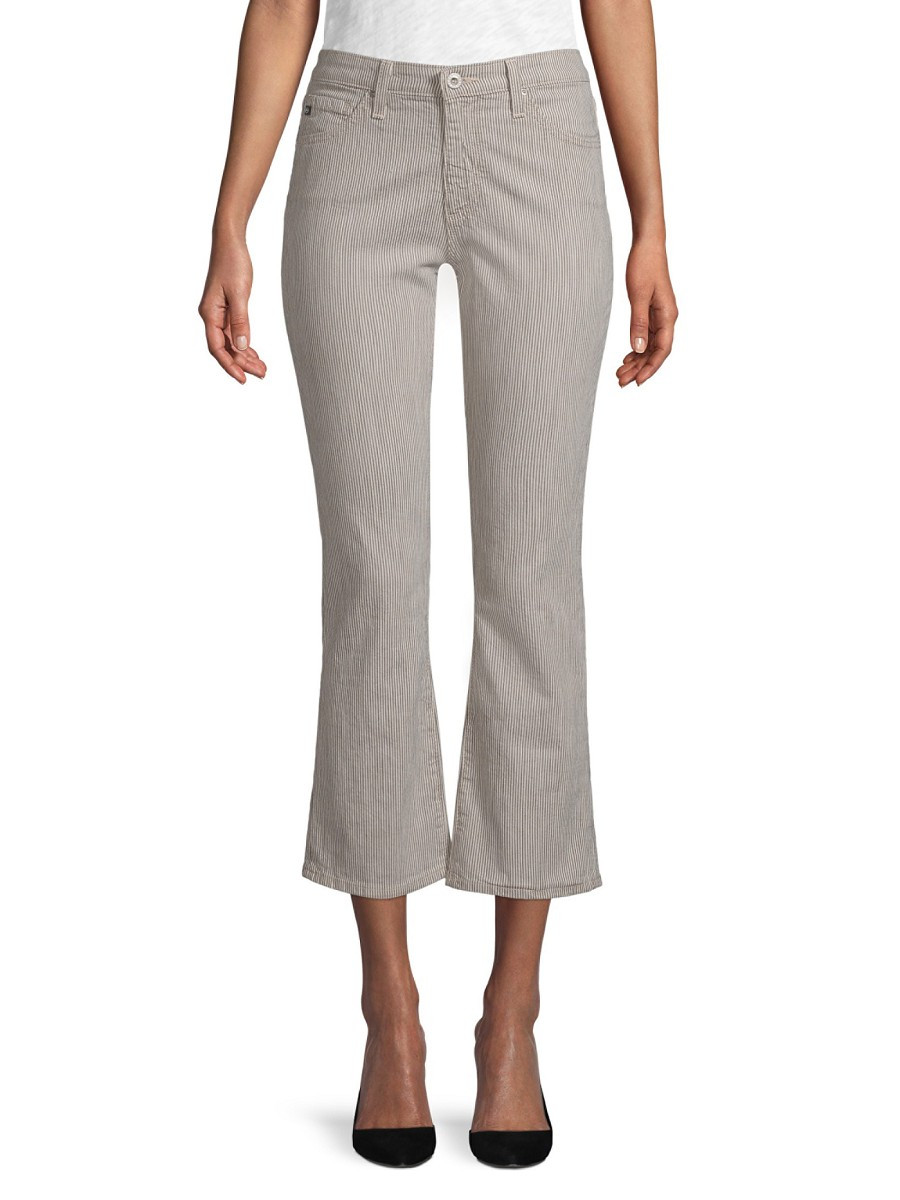 AG Jeans Women's Jodi Stripe Hi-Rise Pants - Canyon - Size 24 (0) | Saks Fifth Avenue OFF 5TH