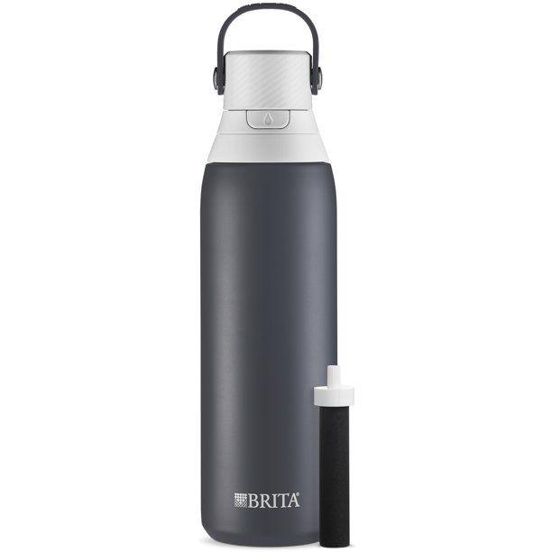 Brita Double Wall Insulated Stainless Steel Water Bottle, 20 oz - Carbon - Walmart.com | Walmart (US)