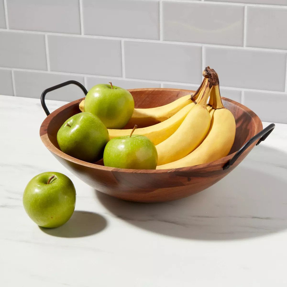 123oz Wood Serving Bowl Black - Threshold™ | Target