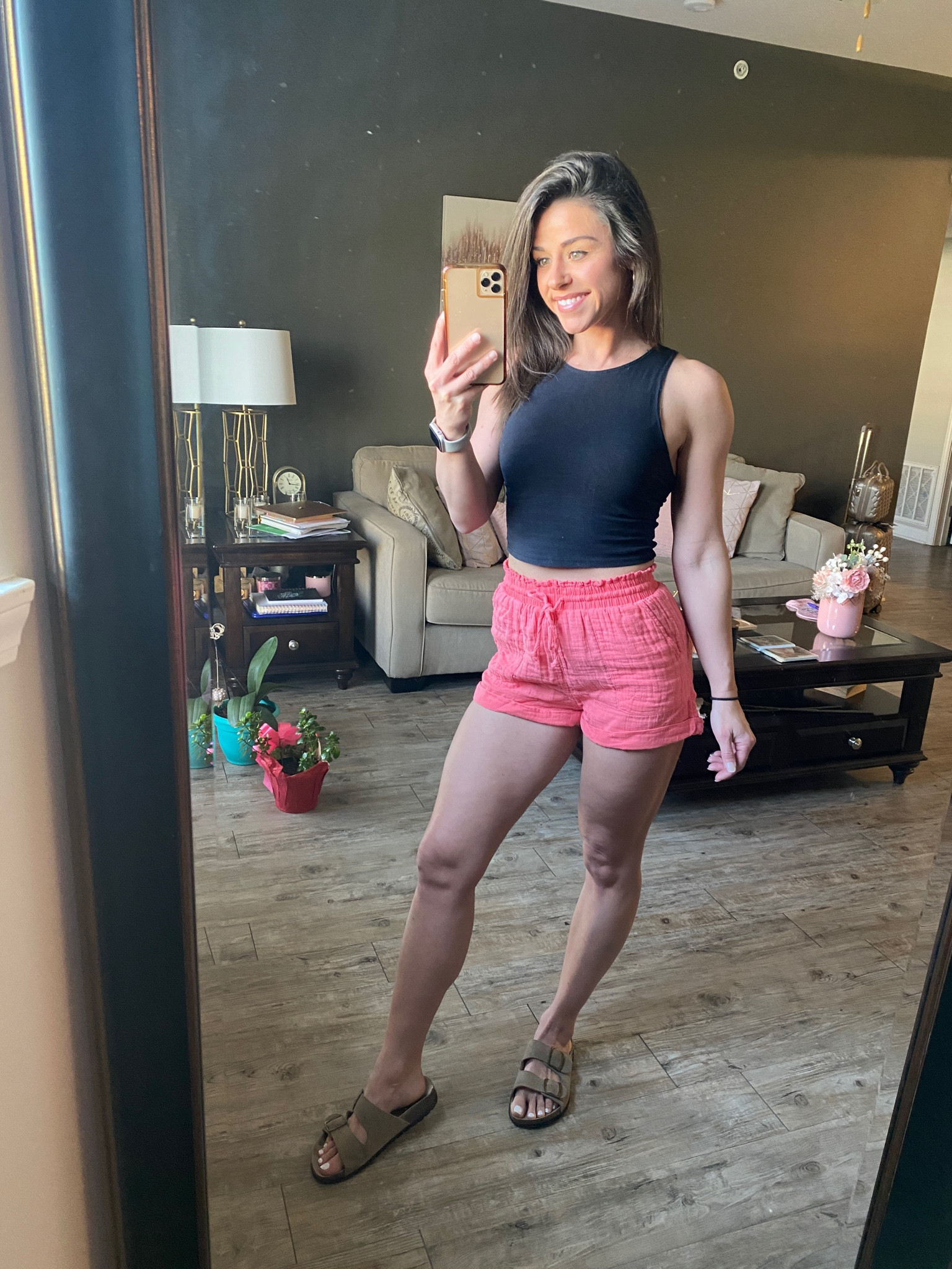 Gauze knit shorts and high neck tank perfect spring outfit 

#LTKstyletip #LTKfindsunder50 #LTKsalealert