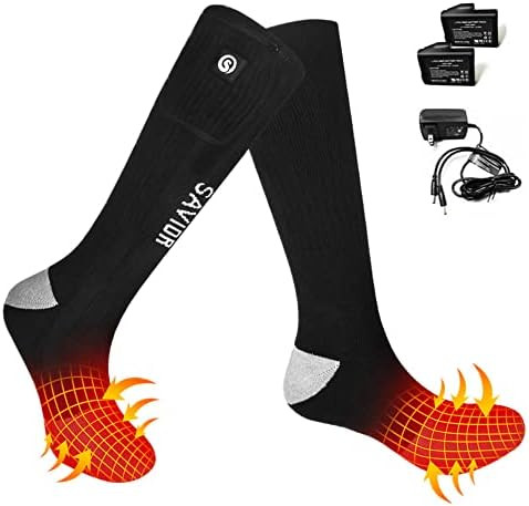 SAVIOR HEAT Heated Socks for Men and Women,Rechargeable Electric Heated Socks,Winter Foot Warmers ar | Amazon (US)