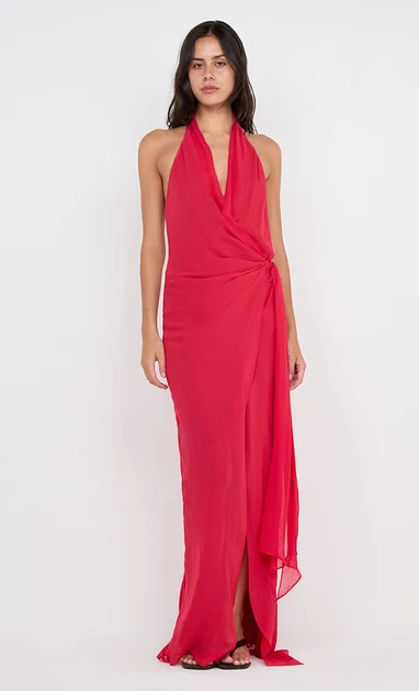 SONEVA WRAP DRESS - STRAWBERRY | Bec & Bridge (Global)