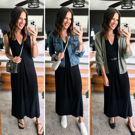 Summer Capsule Wardrobe - Black Maxi Dress 

Dress - small 
Jacket - small 
Cardigan - medium (mine is from last year so the color may vary this year) 


#LTKFindsUnder100 #LTKStyleTip #LTKFindsUnder50