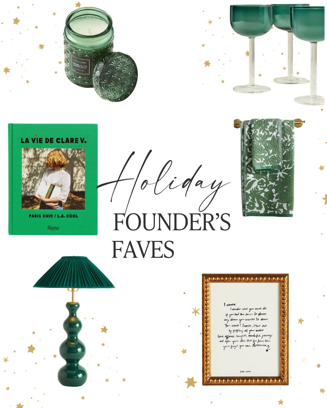 A little festive, a little elevated and all in Studio 790’s signature approachable luxury style. This Holiday Green Edit brings together Ann’s favorite décor pieces of the season: emerald glassware, cozy patterned towels, sculptural lighting, artisanal candles, and coffee-table books that double as décor. Shop the exact pieces featured here and bring this chic green moment into your home for the holidays. 

 #LTKHoliday #LTKSeasonal #LTKHome