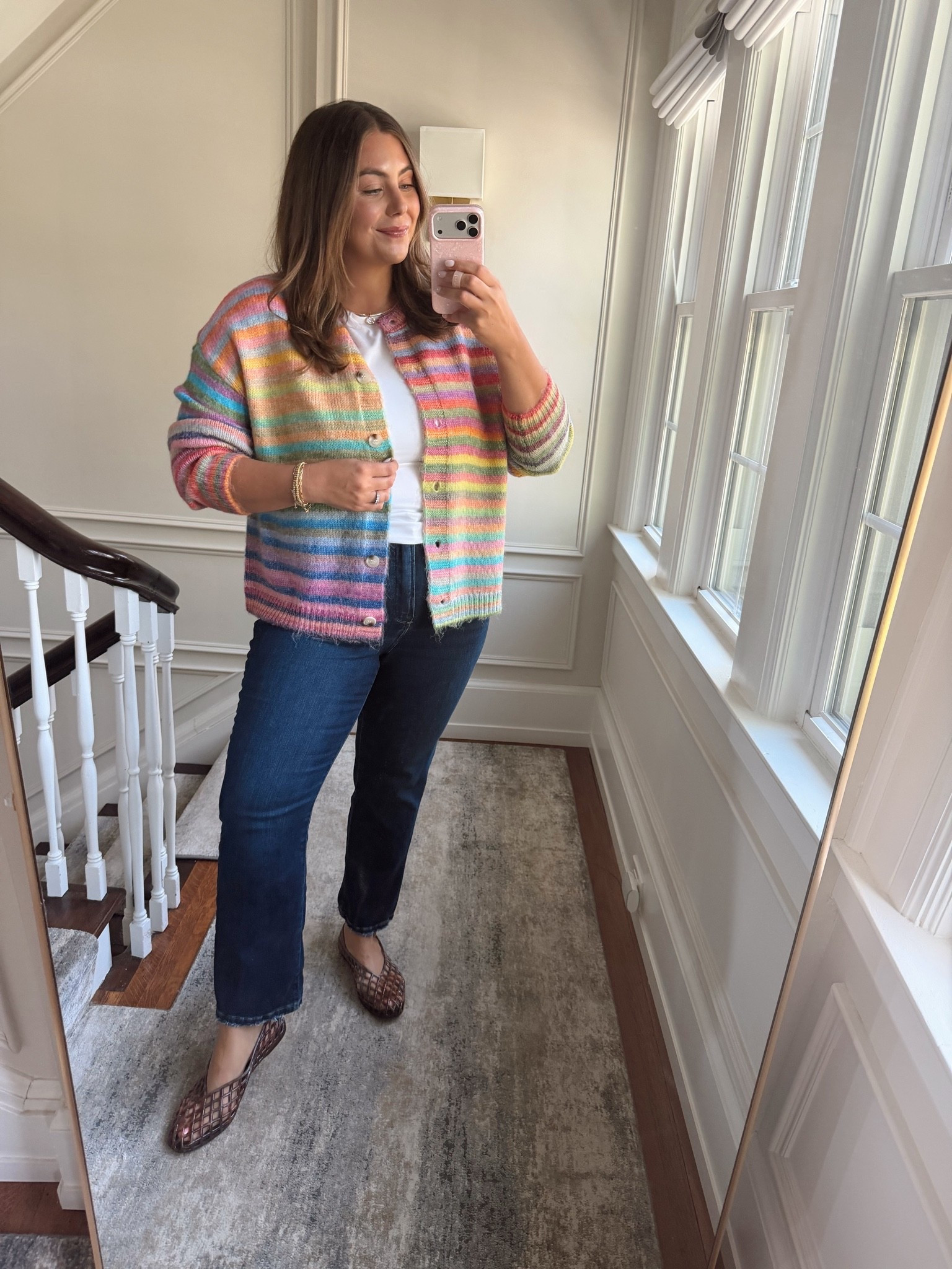 Wearing size XL in cardigan, 16Plus in jeans. Use CARALYN15 at Good American for 15% off! Wearing 2X in tee - use CARALYN15 on your first order at Spanx for 15% off.

#LTKootd #LTKSeasonal #LTKPlusSize