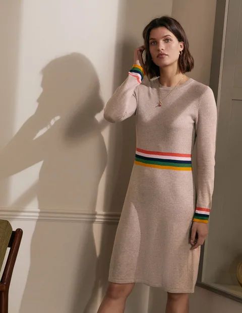 Stripe Waist Knitted Dress | Boden (US)