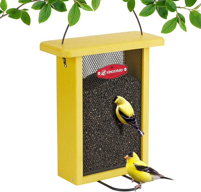 Kingsyard Nyjer/Thistle Bird Feeders for Outdoors, WPC Composite Finch Feeder with Sliding Metal ... | Amazon (US)