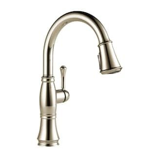 Delta Cassidy Single-Handle Pull-Down Sprayer Kitchen Faucet in Lumicoat Polished Nickel-9197-PN-... | The Home Depot