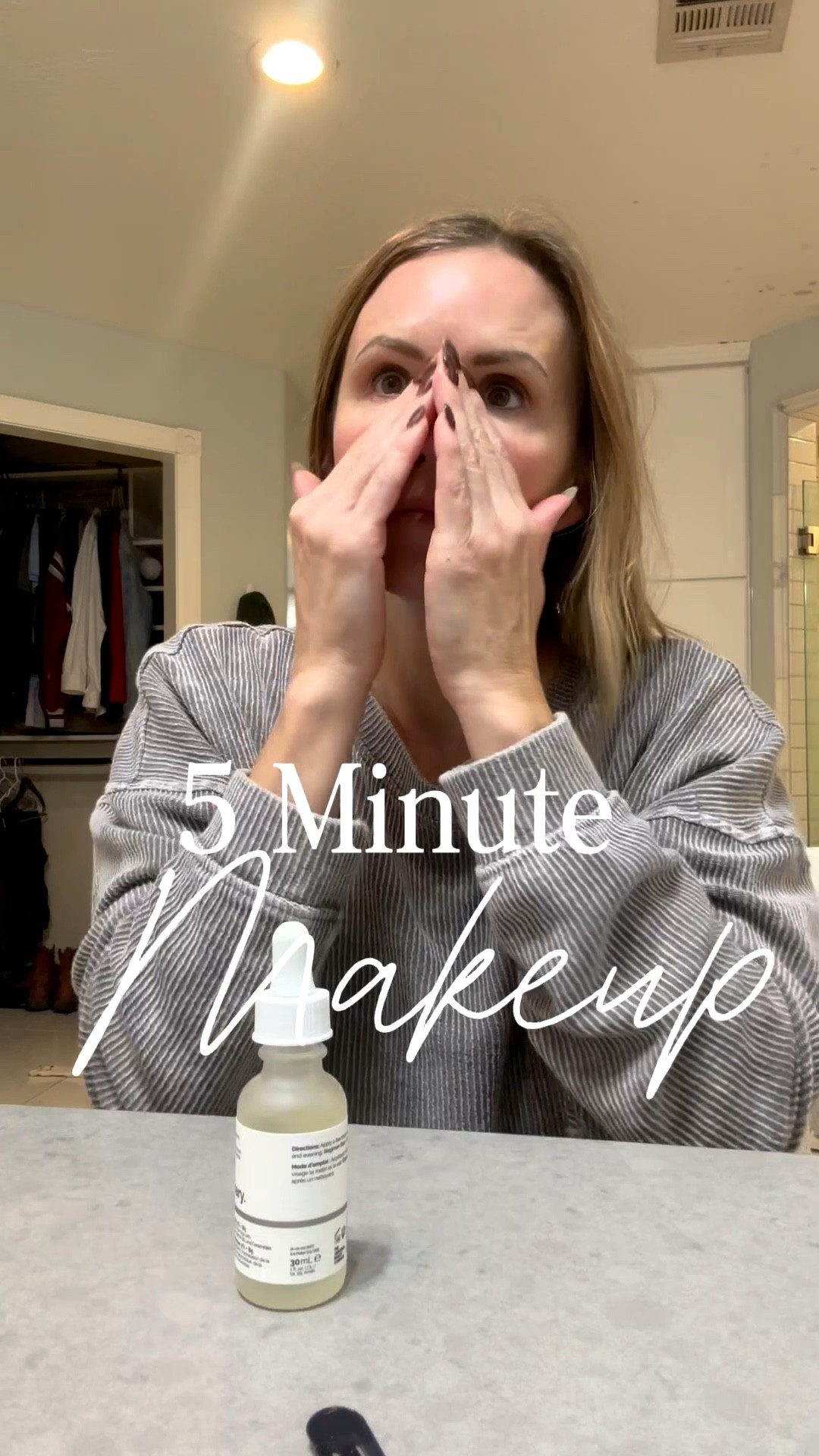 Quick and easy make up routine for the busy mom! #beauty #skincare #makeup #makeuproutine #5minutemakeup #selfcare #simplebeauty 

#LTKBeauty #LTKmorningroutine #LTKOver40