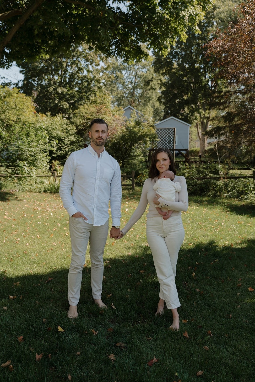 Neutral/cream family outfits for the most perfect newborn photos 🥹 The pointelle outfit for baby girl is to die for!! 

#LTKSaleAlert #LTKBaby #LTKFamily