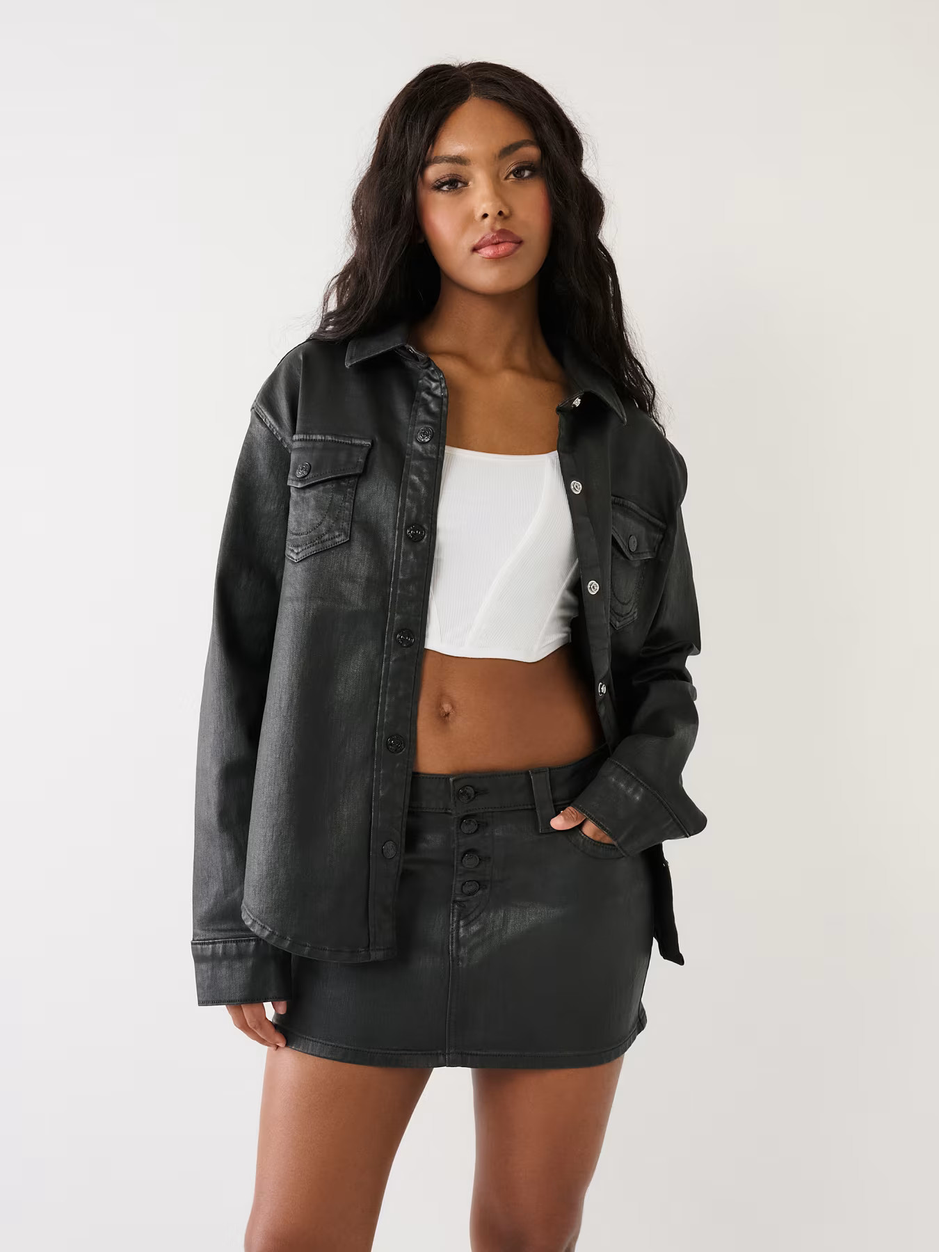 GEORGIA COATED DENIM SHIRT | True Religion