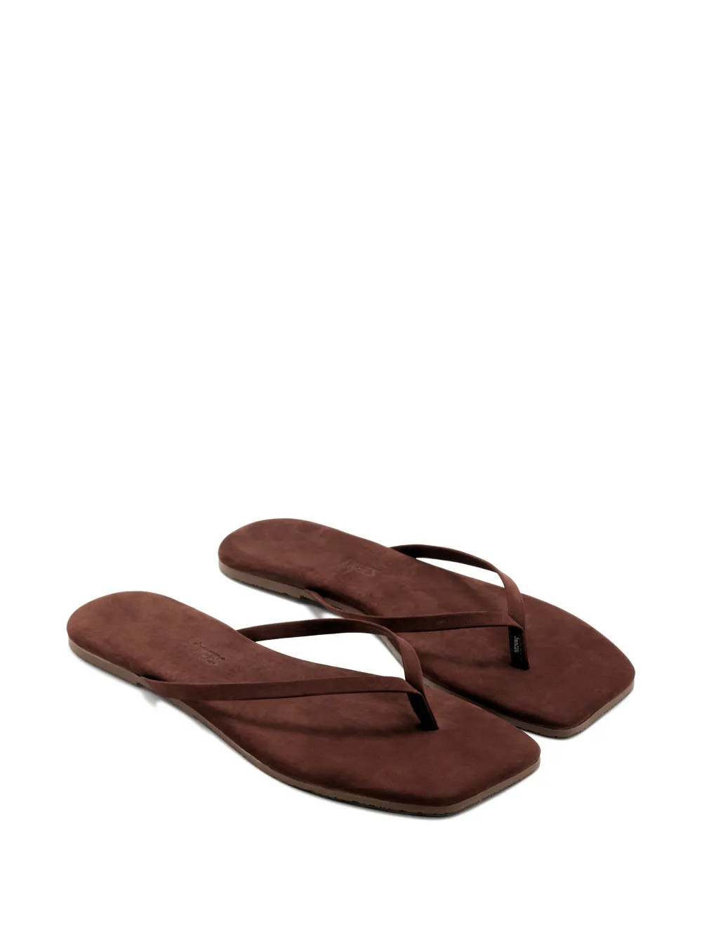 Tkees Lily suede flip-flops - Brown | Farfetch Global