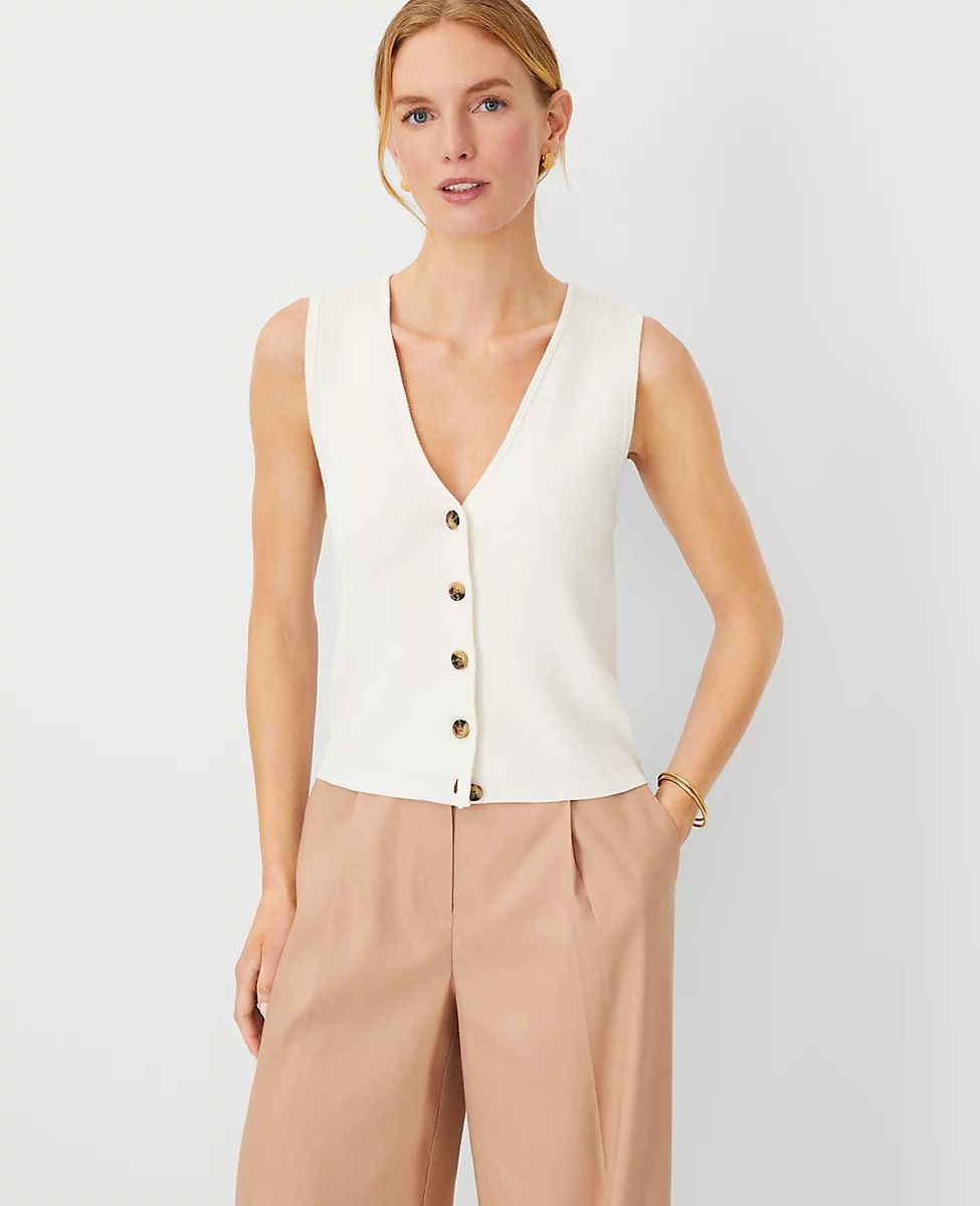 Ribbed Sweater Vest | Ann Taylor (US)