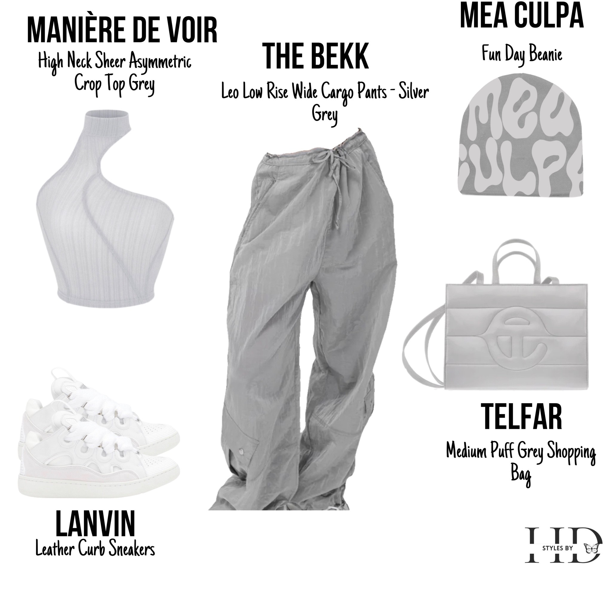 All Grey ☑️ Outfit idea for the telfar puff bag that is dropping in a few minutes. 