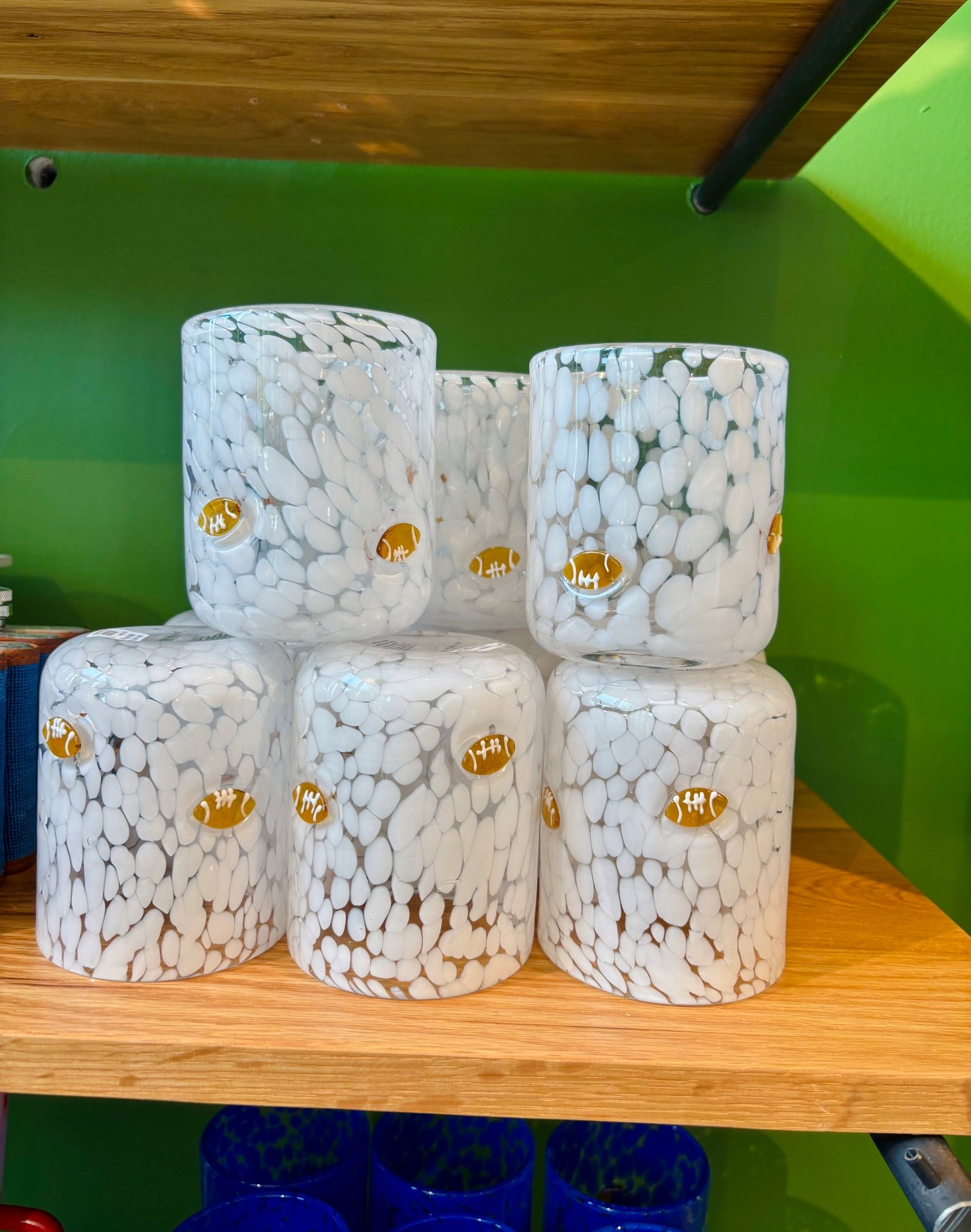 Fall home decor 🏈 football cups from anthro 

#LTKHome #LTKSeasonal #LTKFindsUnder50