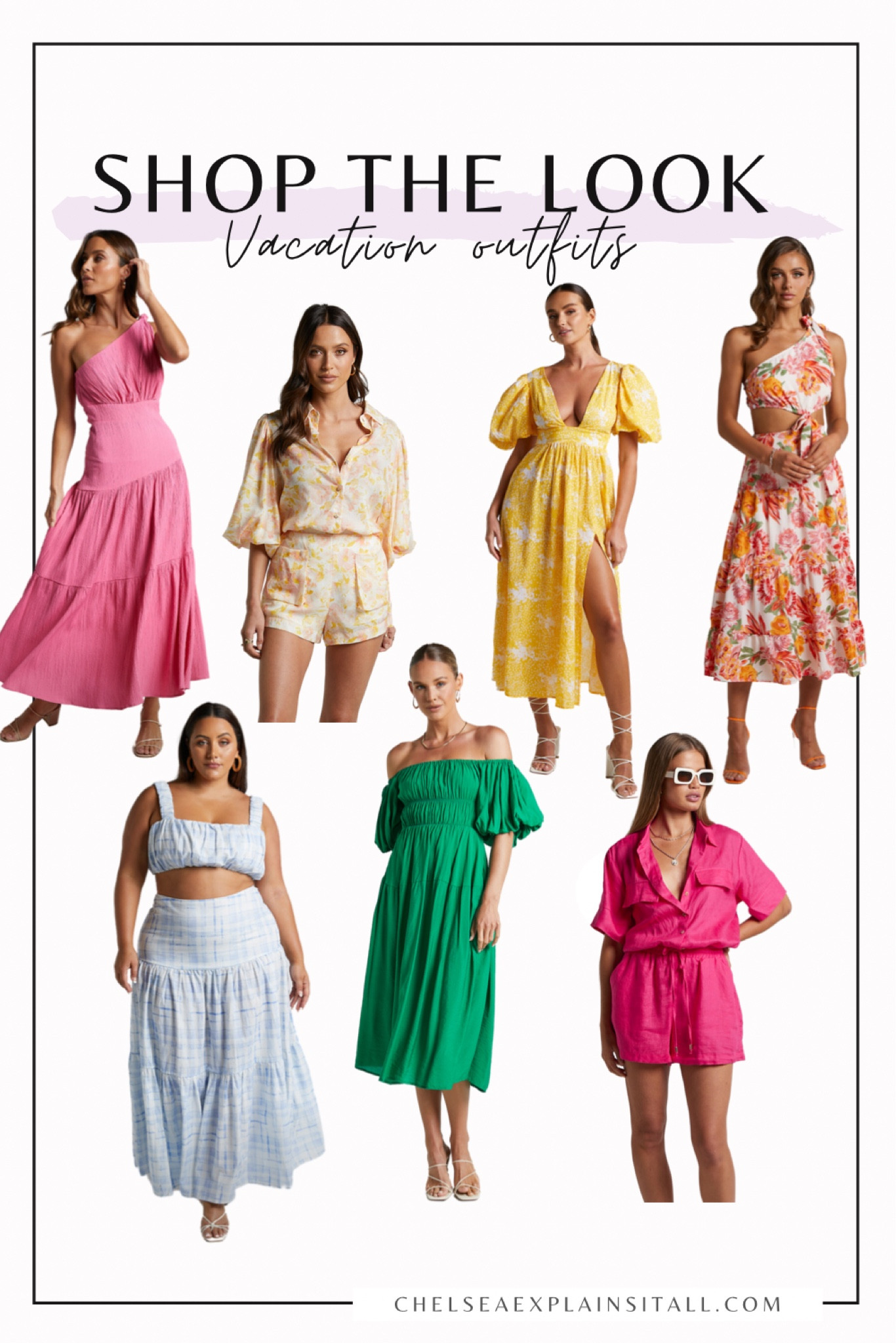 Make a statement on your next vacation with these stunning outfits! Perfect for a spring or summer getaway. Dress up for a wedding in these gorgeous midi dresses, pair with sandals for a more casual look or go for the chic romper! 

#LTKtravel #LTKstyletip #LTKunder100