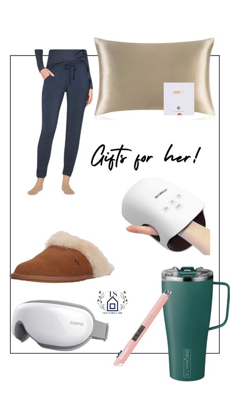 What women wouldn’t like the most comfortable  Tommy John’s lounge wear, UGG slippers, hand massager, silk pillow case, Brumate XL, and a warm eye massager that plays soft music while it works?

#LTKHoliday #LTKGiftGuide #LTKSeasonal