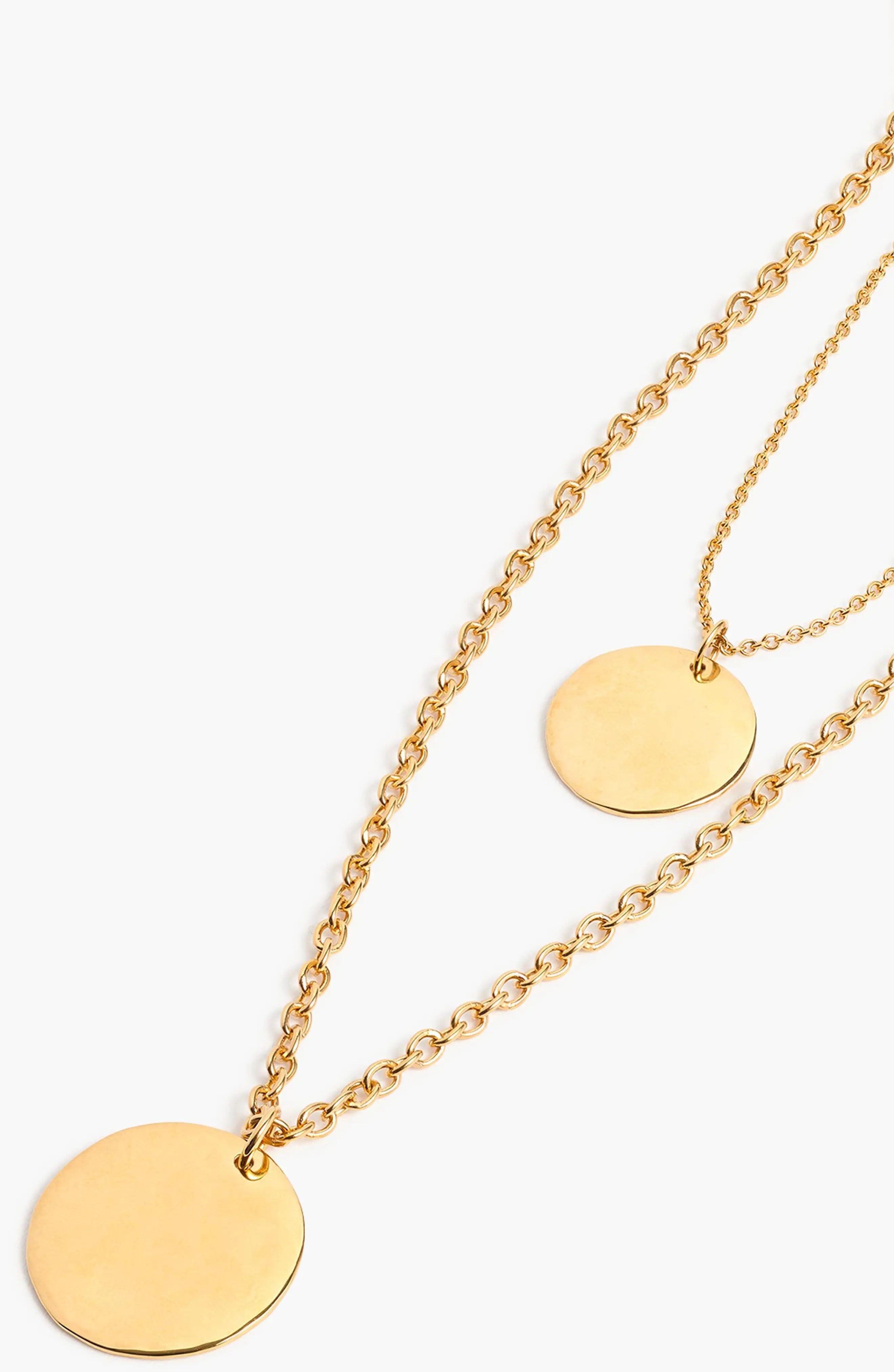 J.Crew Layered Coin Necklace | Nordstrom